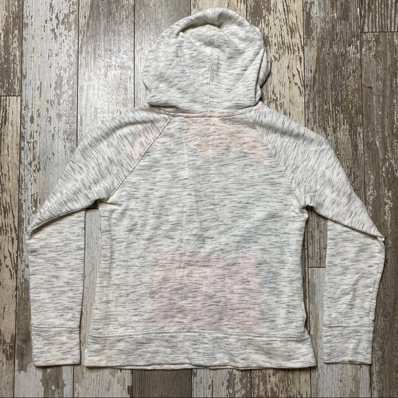 5/$25 Tek Gear Exercise Lightweight Heather Neon Accent Pullover Hoodie Small - Picture 2 of 7